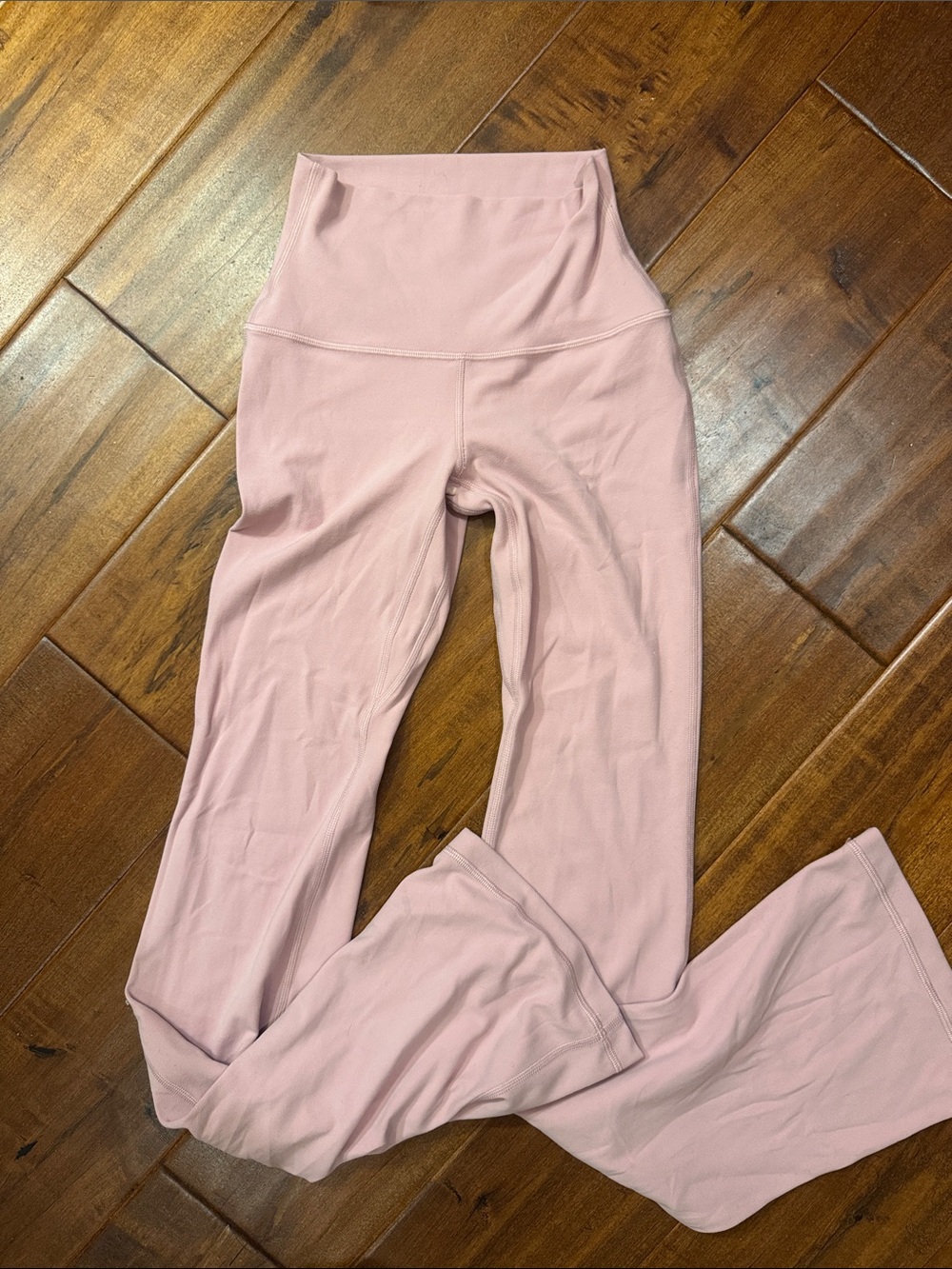 Aritzia Light Pink Boot Cut Flare Yoga Pants